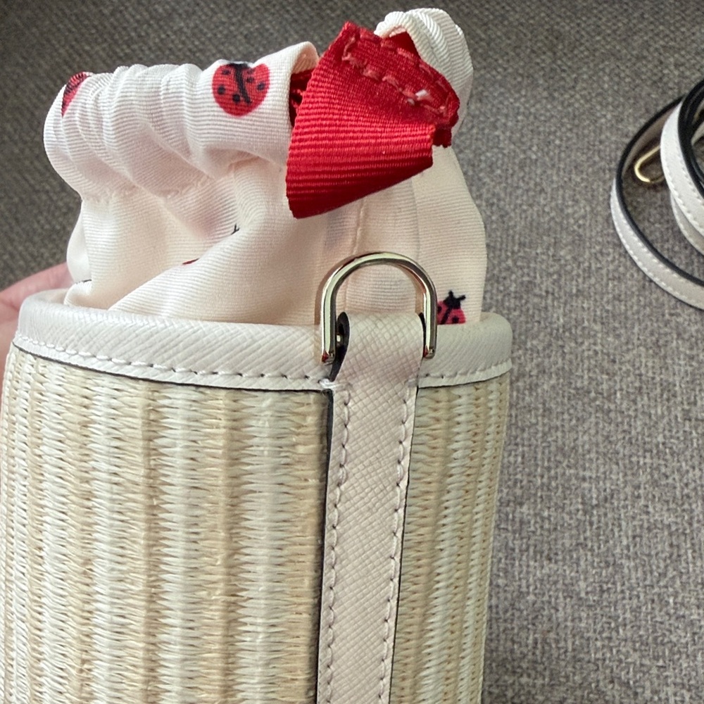 NWOT Kate Spade Beige and Red Ladybug Mini Bag - Picture 7 of 10